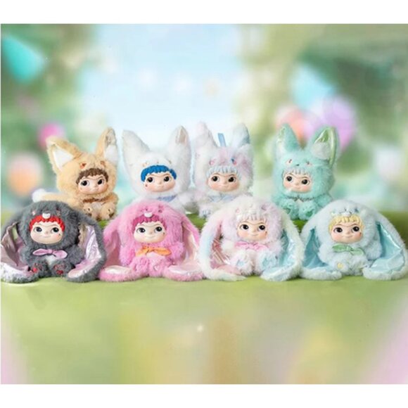 Letsvan Wakuku Fox & Bunny Trick Or Treat Plush Series Open Box - Picture 1 of 8